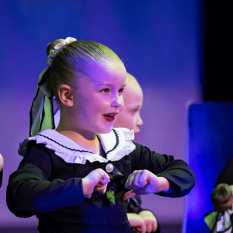 Musical theatre class for children at JL Dance Academy in Ripley