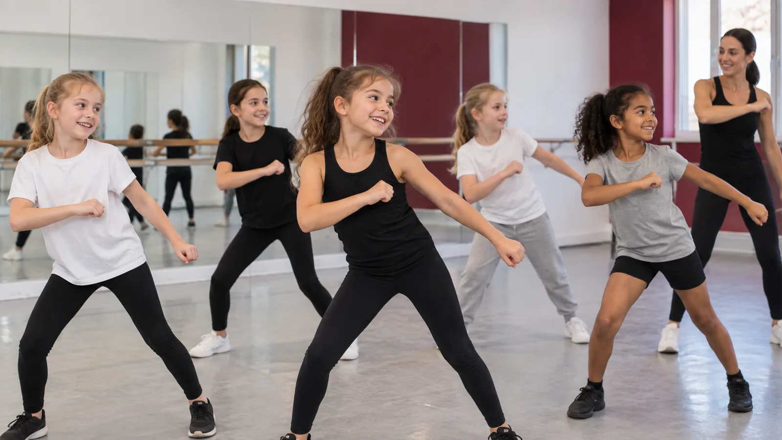 Children enjoying a relaxed JL Dance Discovery class together at JL Dance Academy in Ripley